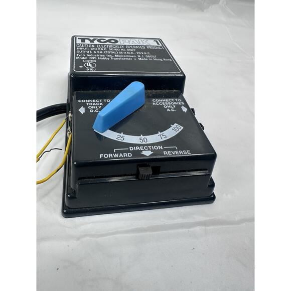 Tyco HO Scale Power Pak 1 Hobby Transformer Model 895 Train 1 Amp AC-DC TESTED - Picture 3 of 3